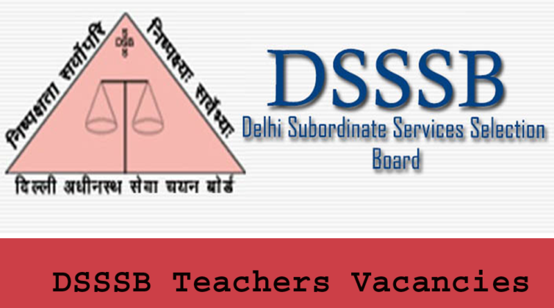 DSSSB Recruitment 2018
