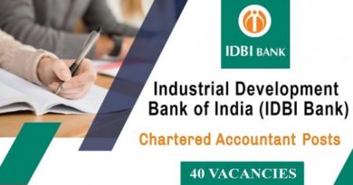 IDBI Bank Recruitment – 40 Chartered Accountants Vacancy